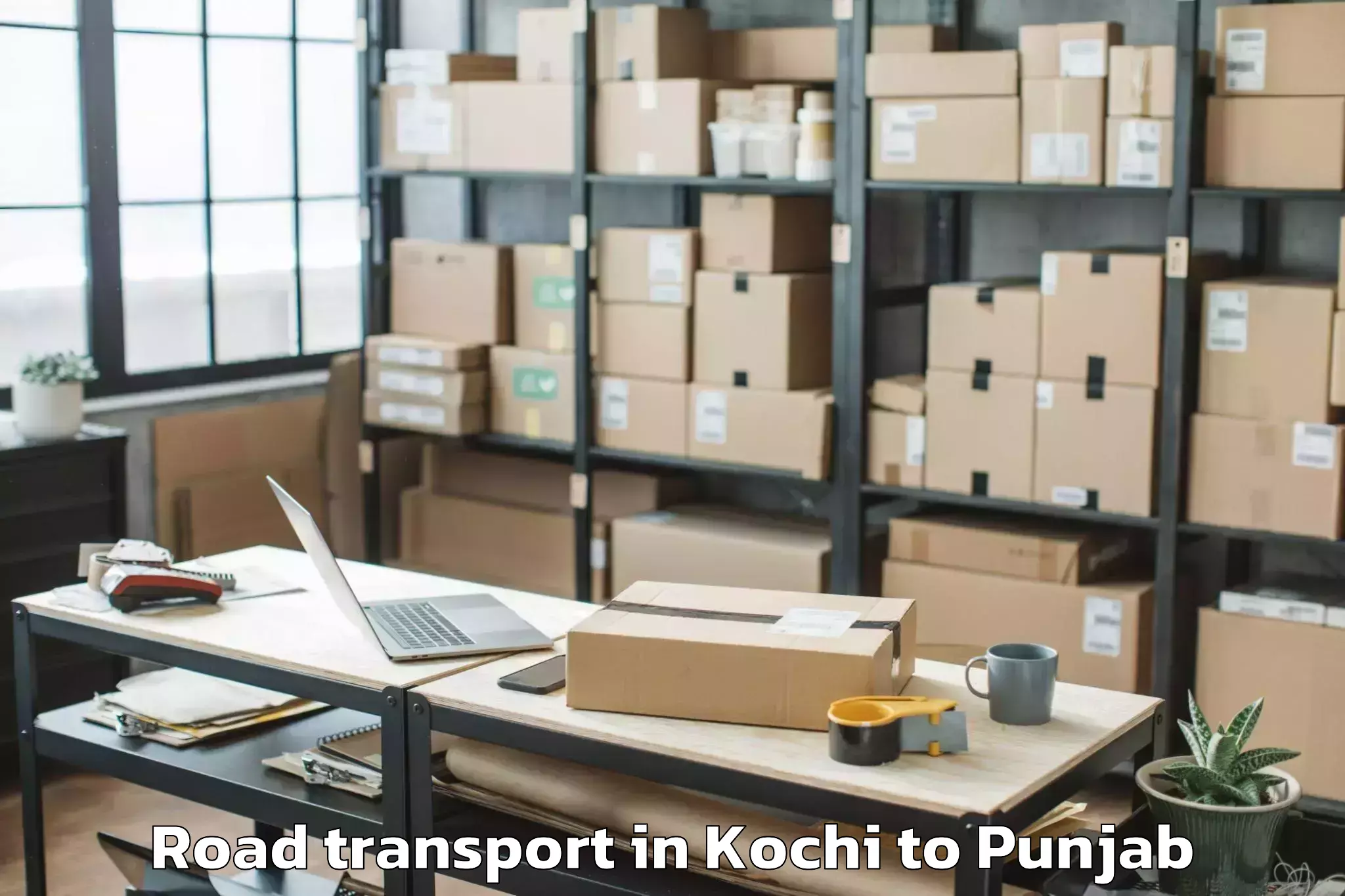 Affordable Kochi to Dhuri Road Transport